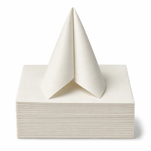 White Airlaid Napkin 1-ply