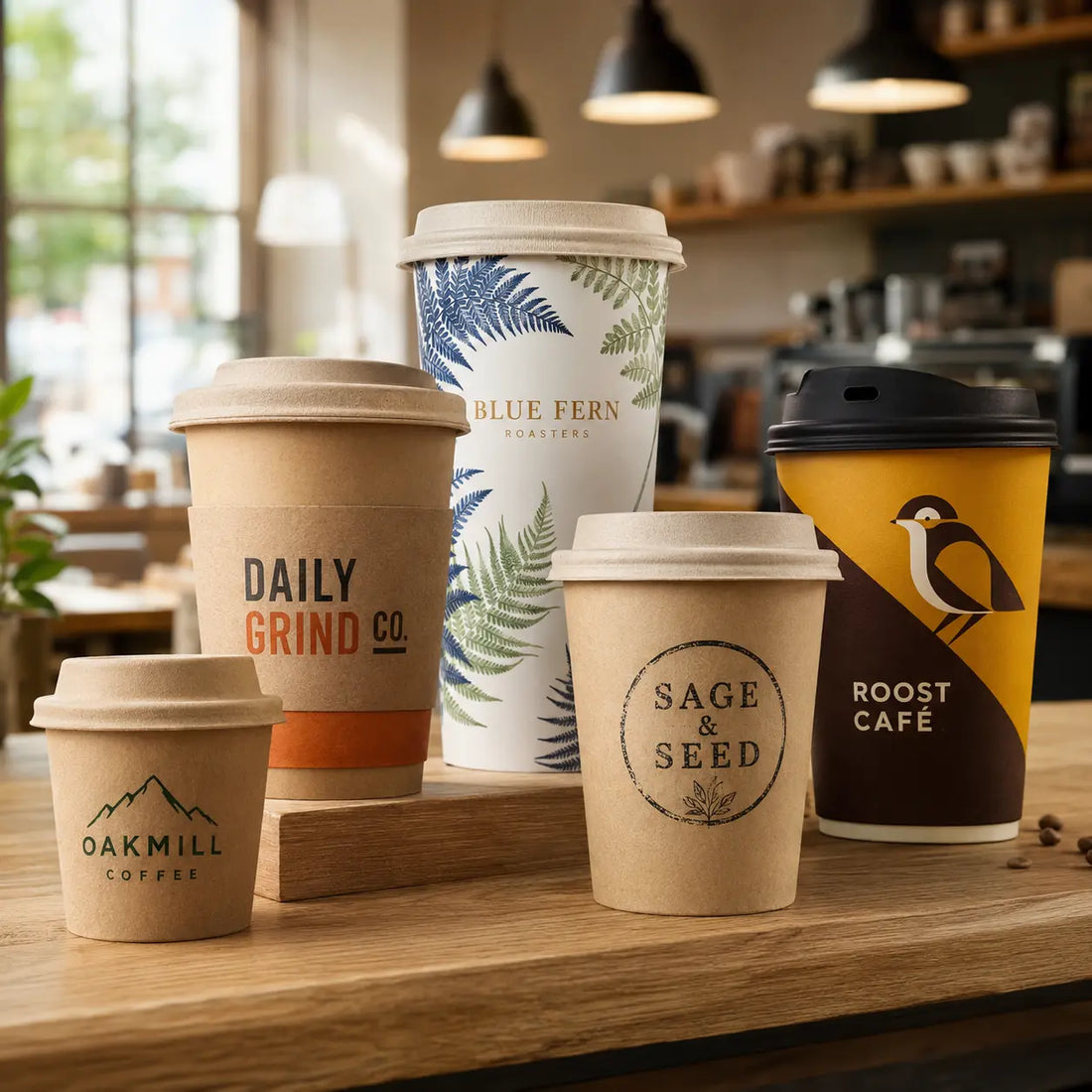 Bedrukte koffiebekers met logo voor horeca