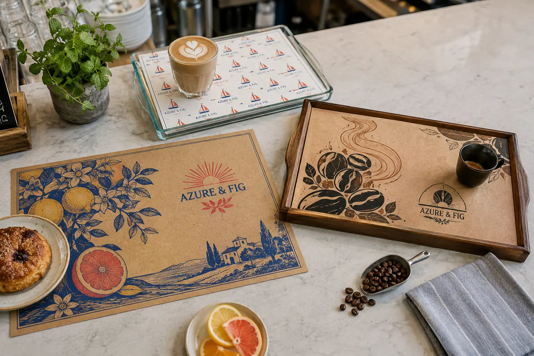 Placemat design and printing with your logo
