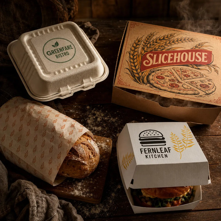 Custom printed takeaway box