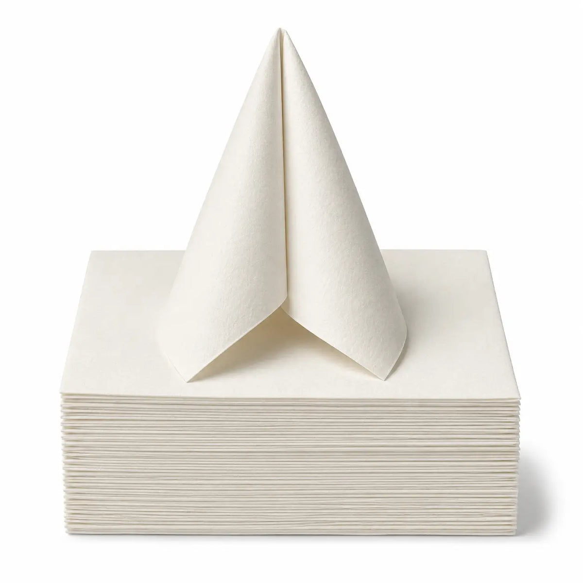 Premium Disposable White Airlaid Paper Dinner Napkin – 40x40cm | 1/8 Fold, Soft & Absorbent