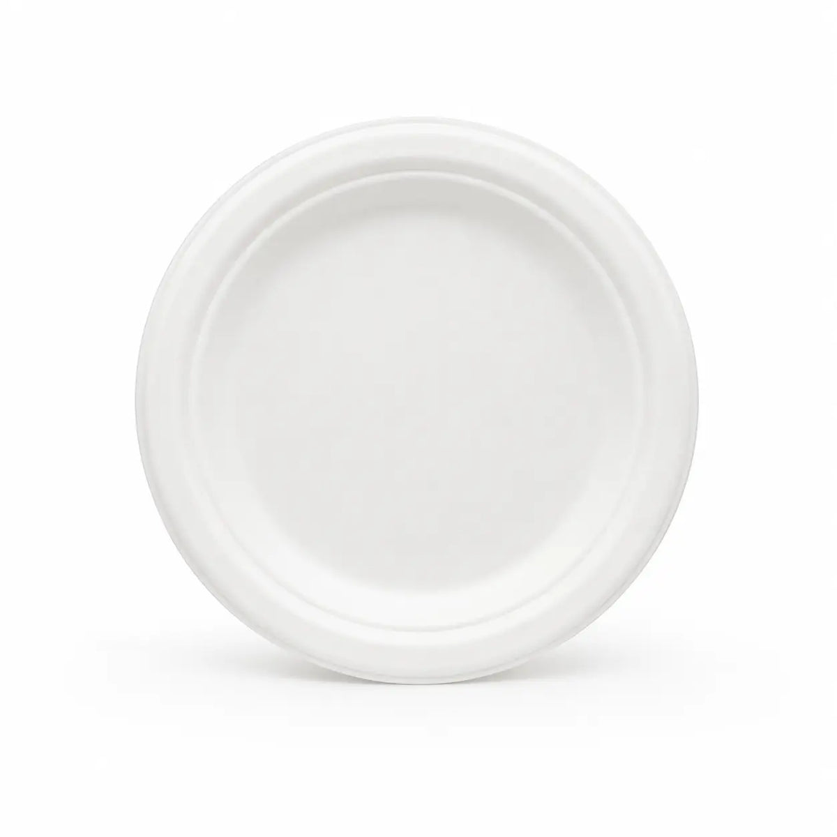 Eco Friendly Bagasse Round Plate - 18 cm