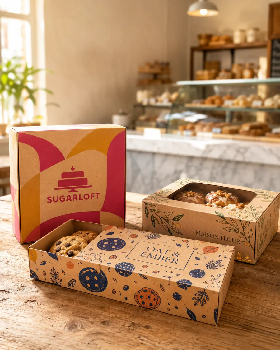 Custom printed bakery box