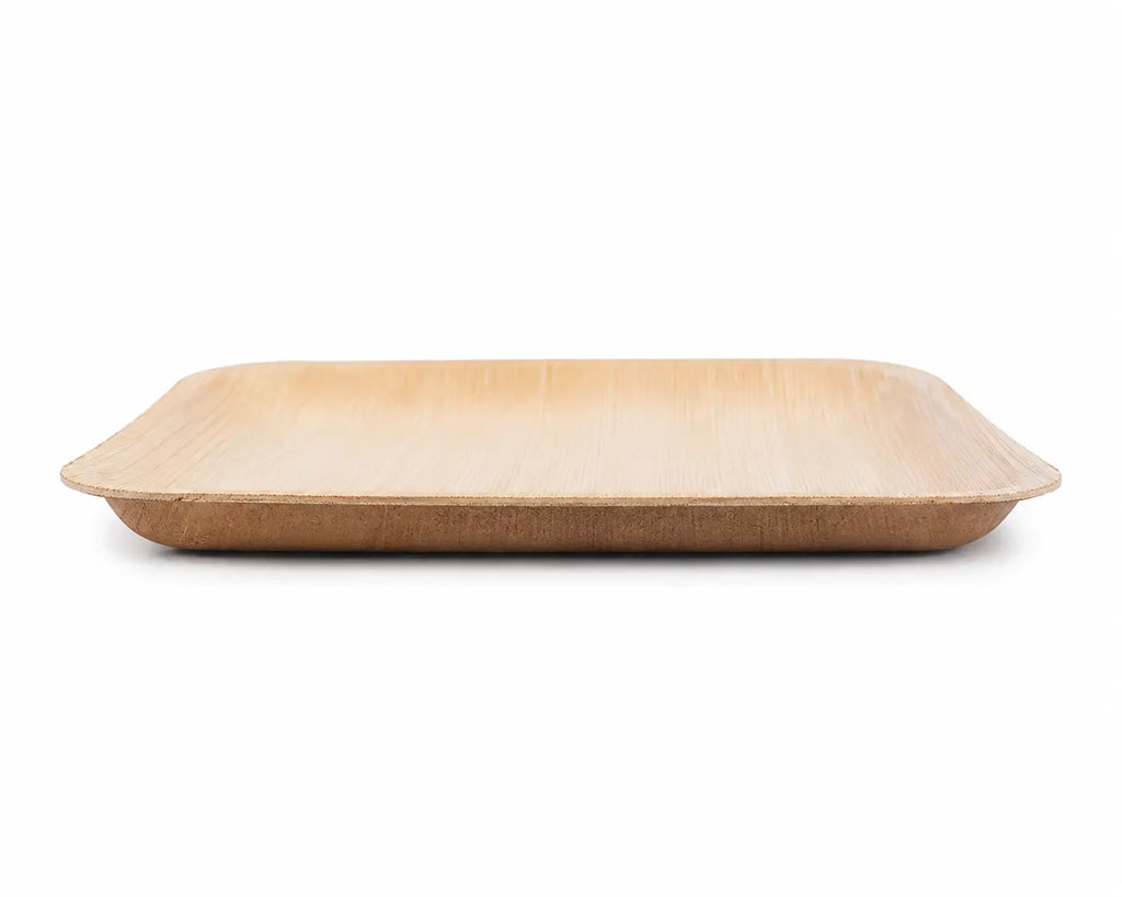 Organic Palm Square Plate - 23 cm