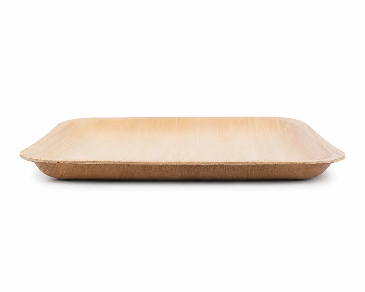 Organic Palm Square Plate - 23 cm