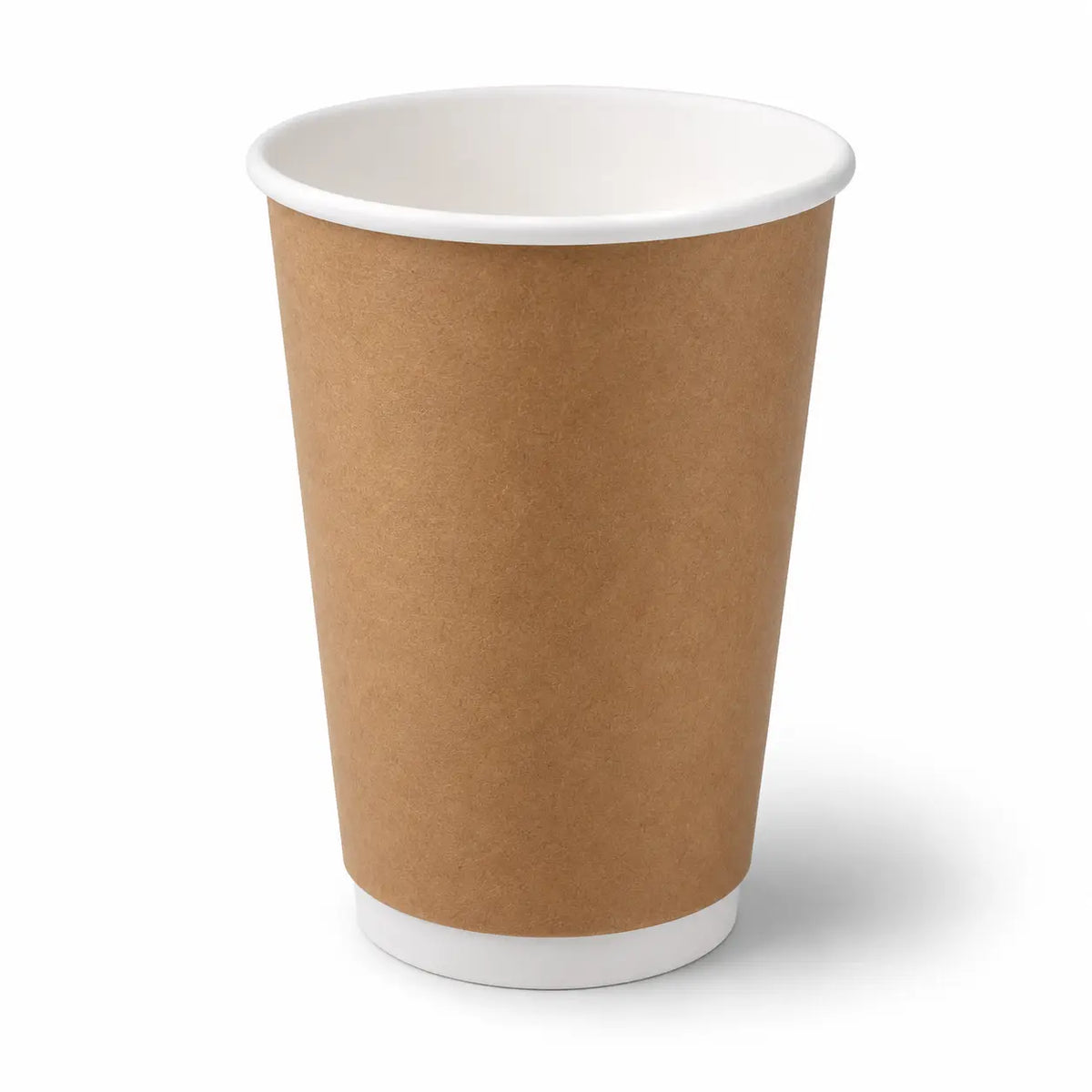 Eco Friendly 12 oz Disposable Brown Double Wall Kraft Hot and Cold Drink Paper Cup – 400 ml