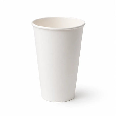 Eco Friendly 16 oz Disposable Hot Paper Cup – 500 ml White Tea & Coffee Cup