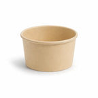 Eco-Friendly 5 oz Disposable Bamboo Paper Ice Cream Cup – 150 ml | 8.6 x 7.3 x 4.5 cm