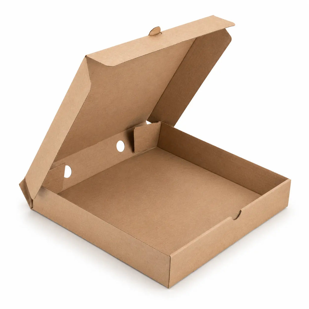 Eco-Friendly 14 Inch Disposable Brown Kraft Paper Pizza Box – 36 x 36 x 4.5 cm