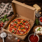 Eco-Friendly 14 Inch Disposable Brown Kraft Paper Pizza Box – 36 x 36 x 4.5 cm