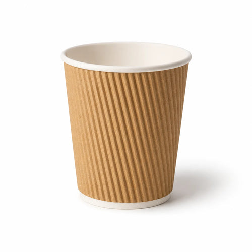 Ripple Wall Kraft Cup 10oz