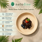 Organic Palm Round Plate - 18 cm