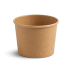 Eco-Friendly 8oz Disposable Brown Kraft Paper Soup Cup – 240ml | 9.0 x 7.2 x 6.5 cm