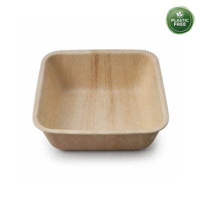Organisch Palmblad Vierkante Diepe Kom | 17×17×4,5 cm