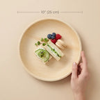 Organic Palm Round Plate - 25 cm
