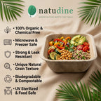 Organic Palm Leaf Square Deep Bowl – 13 × 13 × 4.5 cm