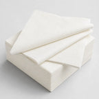 Eco-Friendly Disposable White Virgin Wood Pulp Dinner Napkin – 40x40cm | 2 Ply, 1/4 Fold